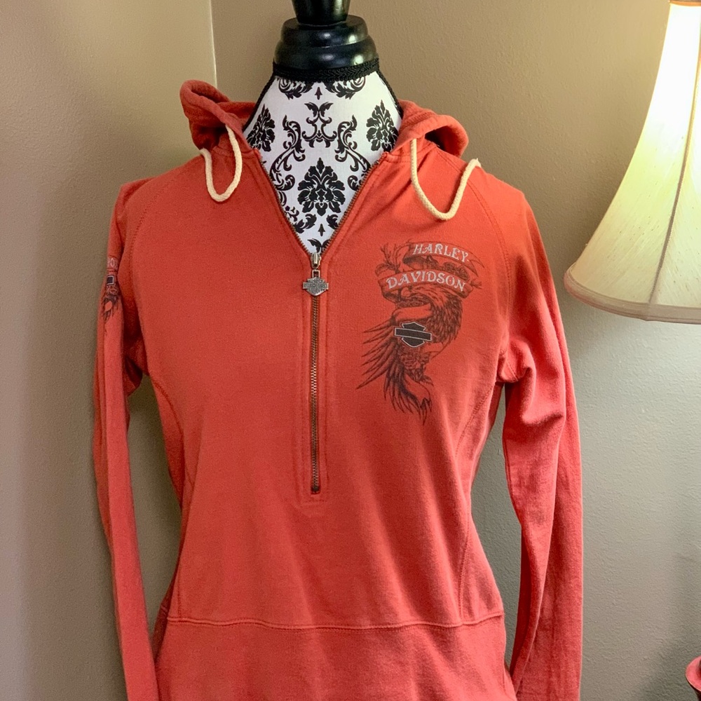 Harley-Davidson Women's Coral Zip-Up Hoodie